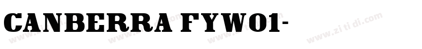 canberra fyw01字体转换